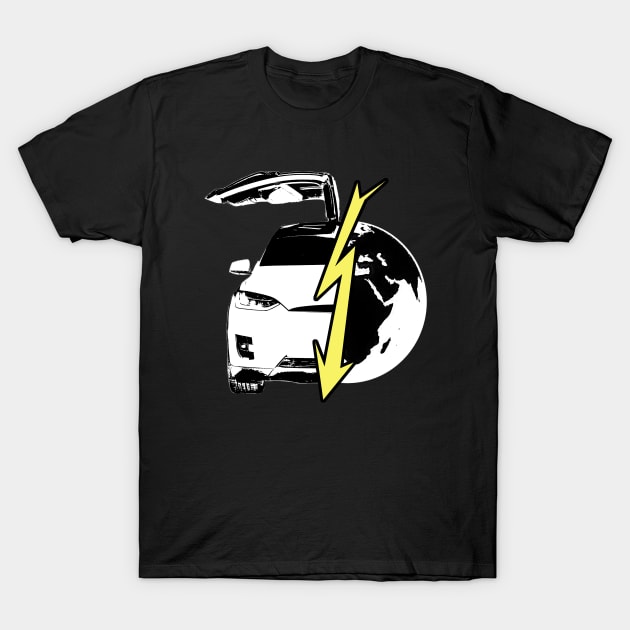 Tesla model x T-Shirt by WOS